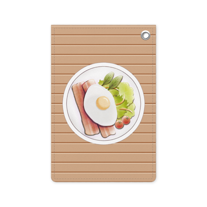 パスケース 縦 ベージュ