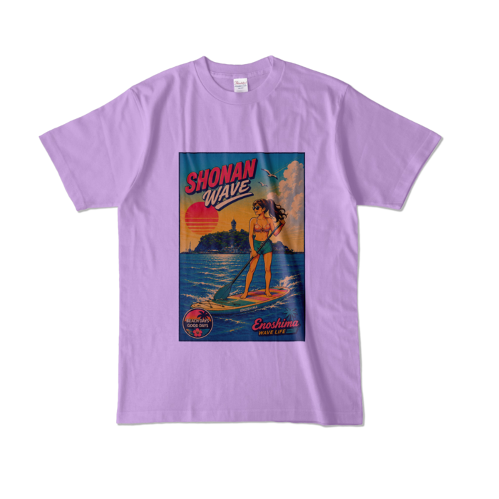 カラーTシャツ - L - ライトパープル (淡色)