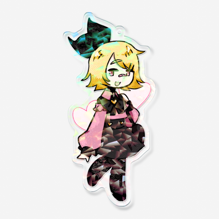 ホログラムアクリルキーホルダー - 100 × 100mm