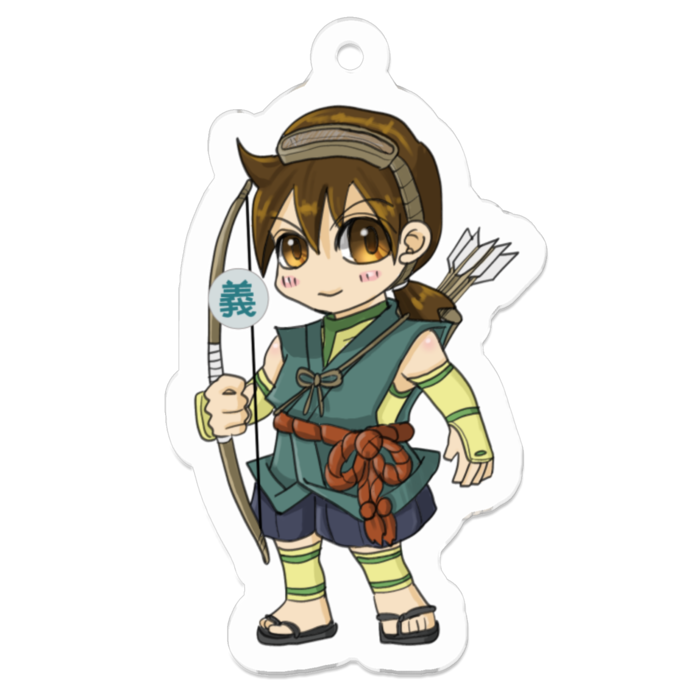 アクリルキーホルダー（コーティング） - 50 x 50 (mm)