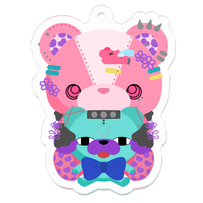 アクリルキーホルダー - 50 x 50 (mm)