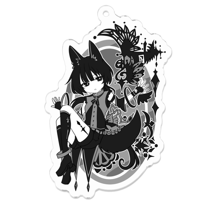 アクリルキーホルダー - 70 x 70 (mm)