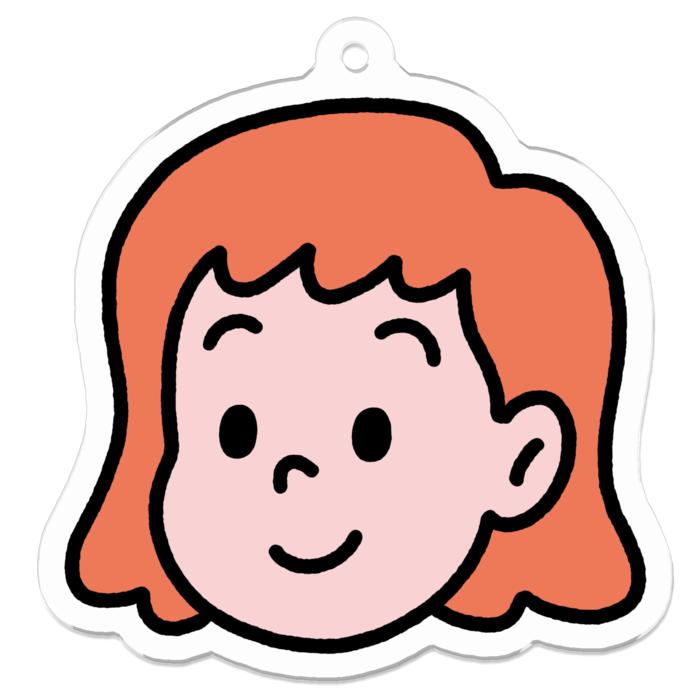 アクリルキーホルダー（コーティング） - 50 x 50 (mm)