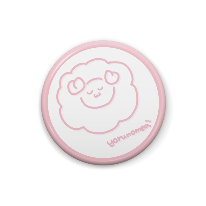 缶バッジ／25mm／ピンク