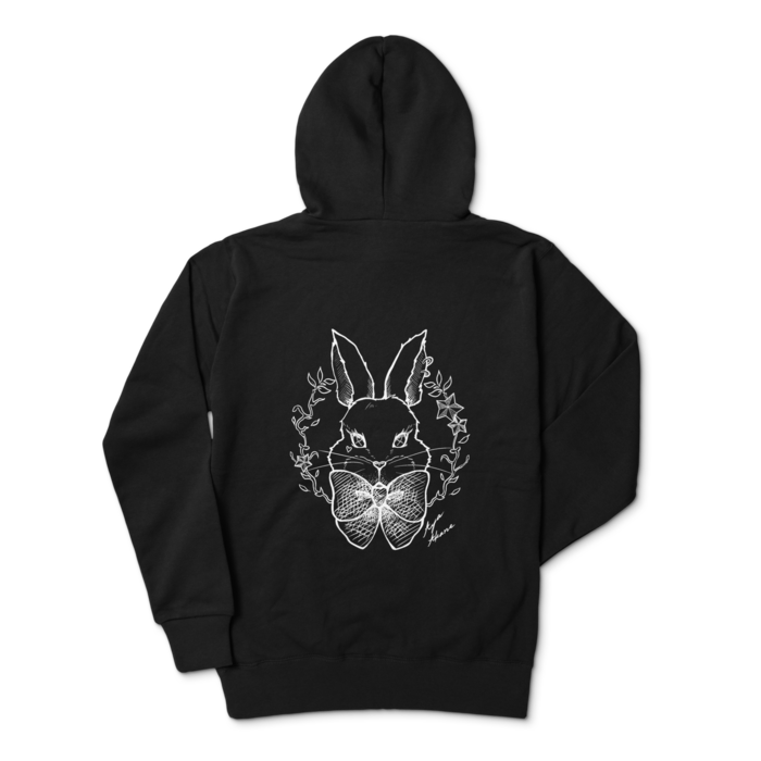 🐰パーカー - L - ブラック