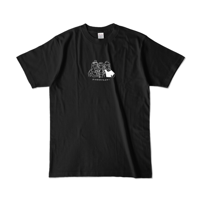 カラーTシャツ - L - ブラック