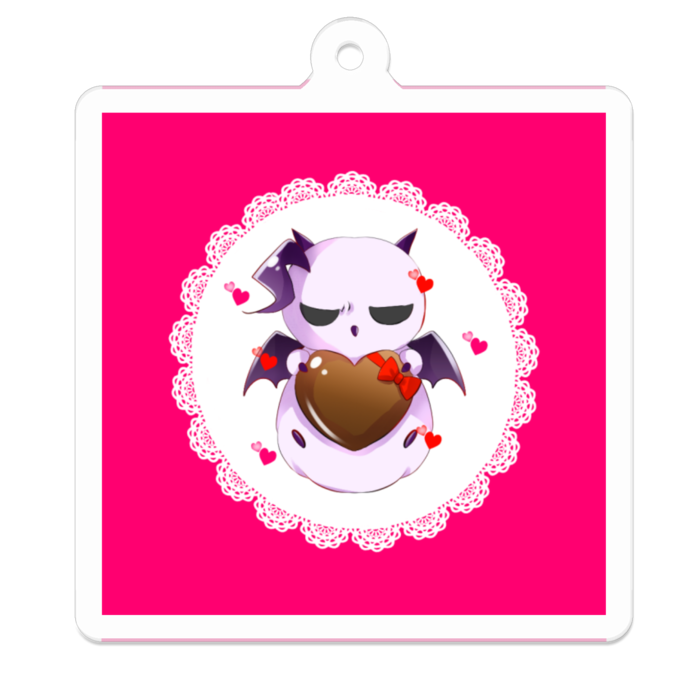 アクリルキーホルダー（コーティング） - 50 x 50 (mm)