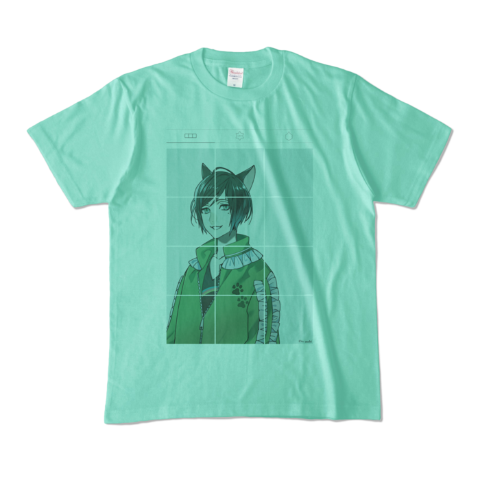 繊細といカラーT - M - アイスグリーン (淡色)