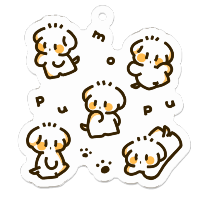 アクリルキーホルダー - 50 x 50 (mm)