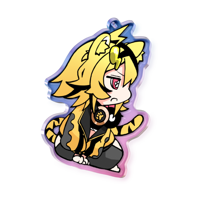 オーロラアクリルキーホルダー - 70 × 70mm