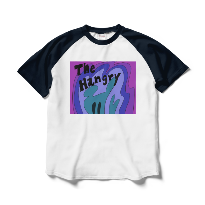 ラグランTシャツ - L - ホワイト×ネイビー