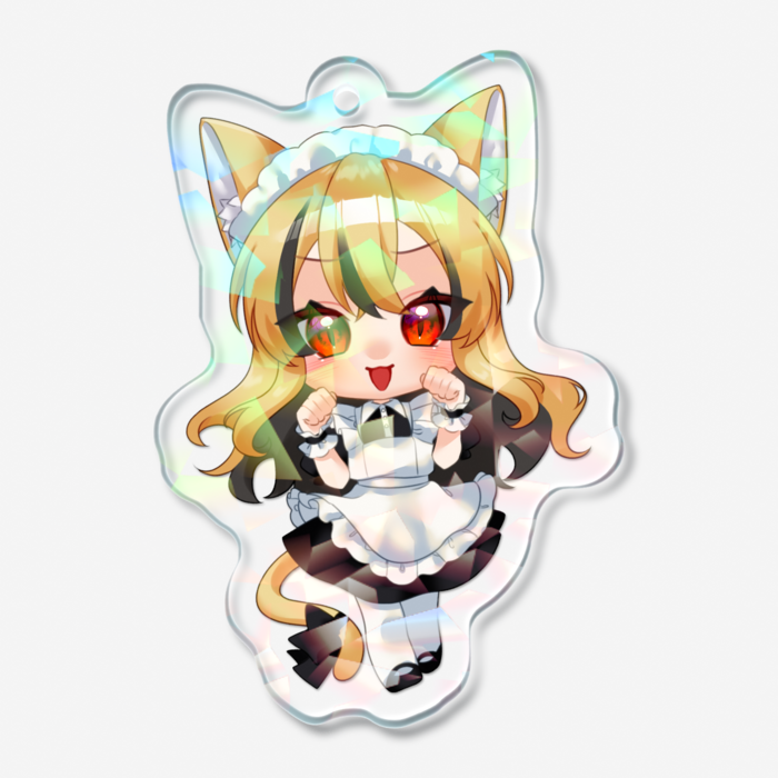 Ⓑニコニコ アクリルキーホルダー - 50 × 50mm