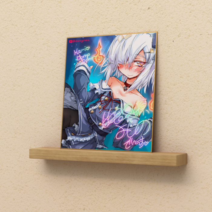 比良々ヶ原よしの色紙（タイツあり）