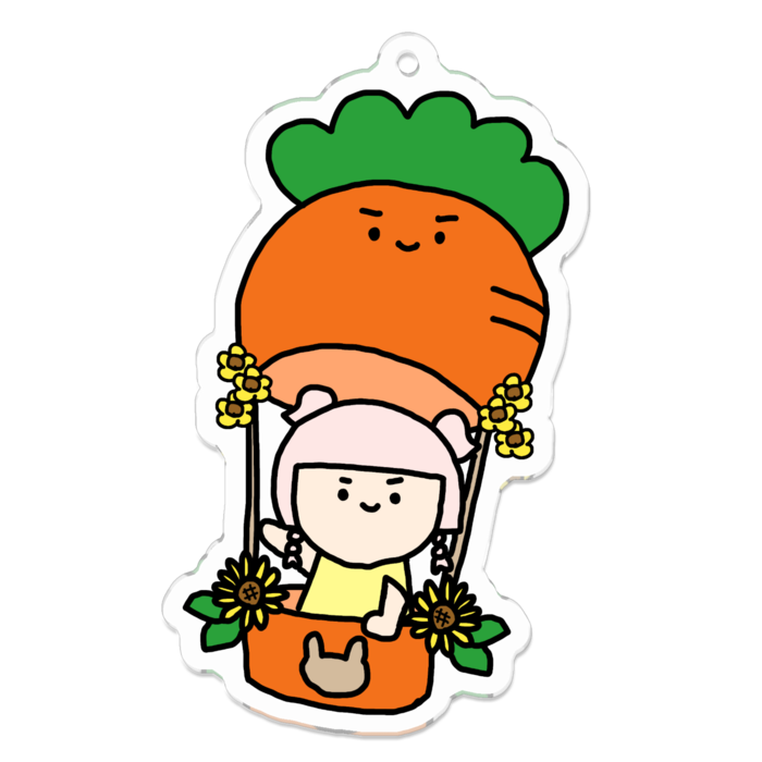 アクリルキーホルダー - 70 x 70 (mm)