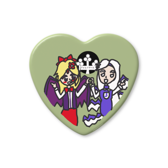 Sariel&Elis_ハート缶バッジ