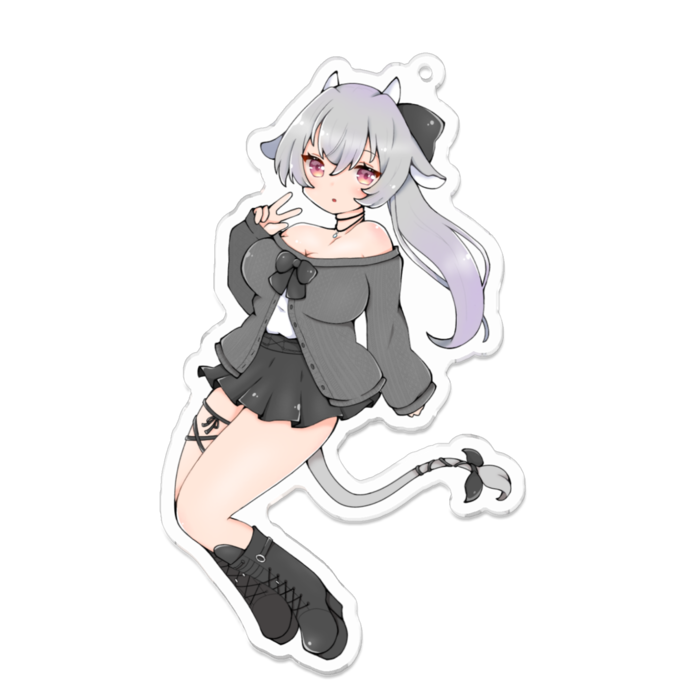 アクリルキーホルダー（コーティング） - 100 x 100 (mm)