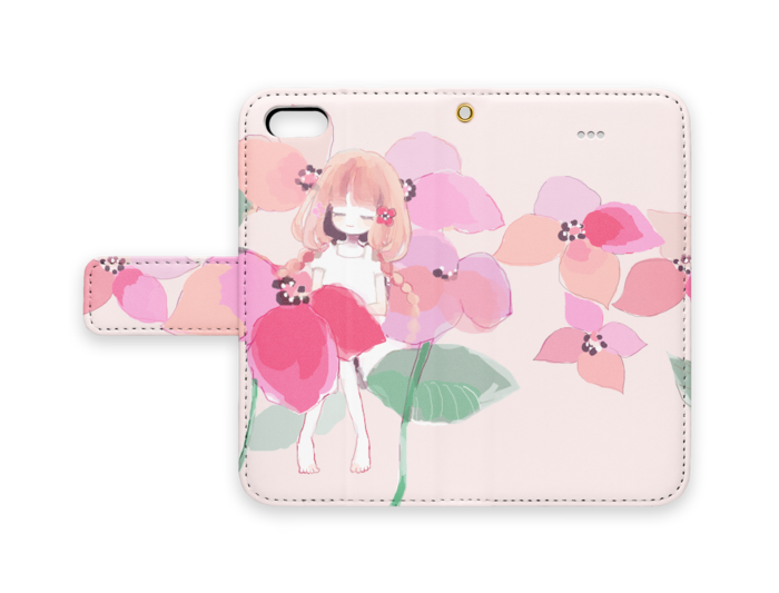 手帳型iPhoneケース - iPhone5 - ストラップ穴 あり