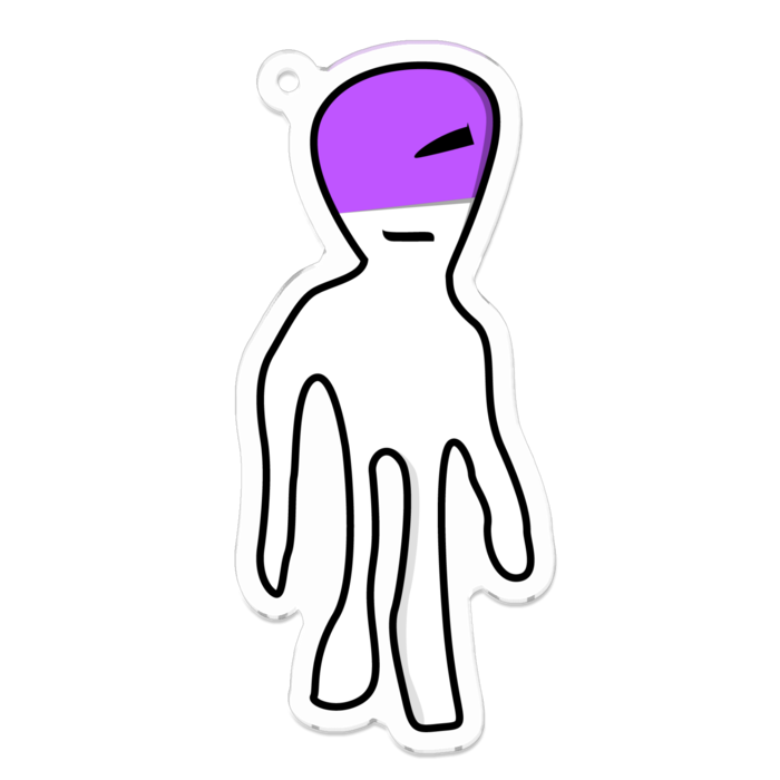 アクリルキーホルダー(コーティング) - 70 x 70 (mm)