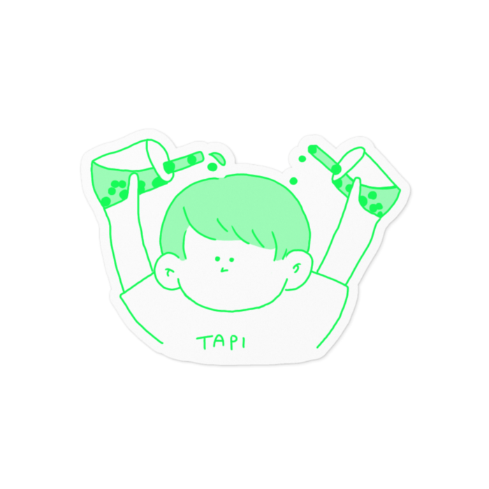 ステッカー - 100 x 100 (mm)