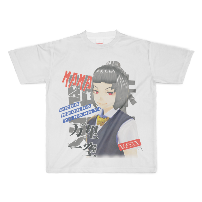 眼珠天蚕フルグラフィックTシャツ