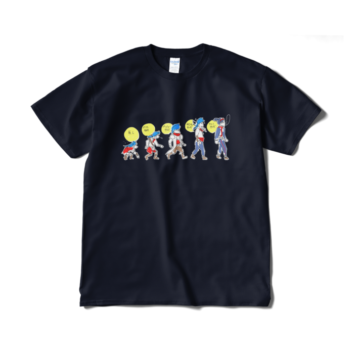 R進化論Tシャツ - XL - ネイビー