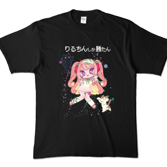 カラーTシャツ - XL - ブラック (濃色)