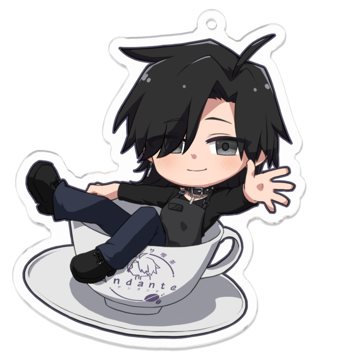 アクリルキーホルダー - 70 x 70 (mm)しめ次郎