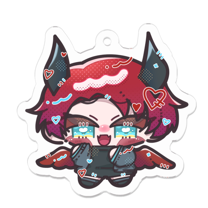 アクリルキーホルダー - 50 x 50 (mm)