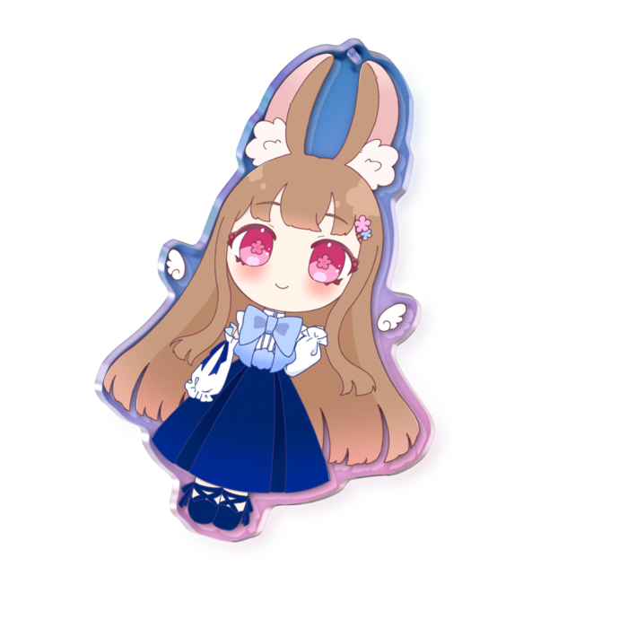 オーロラアクリルキーホルダー - 100 × 100mm