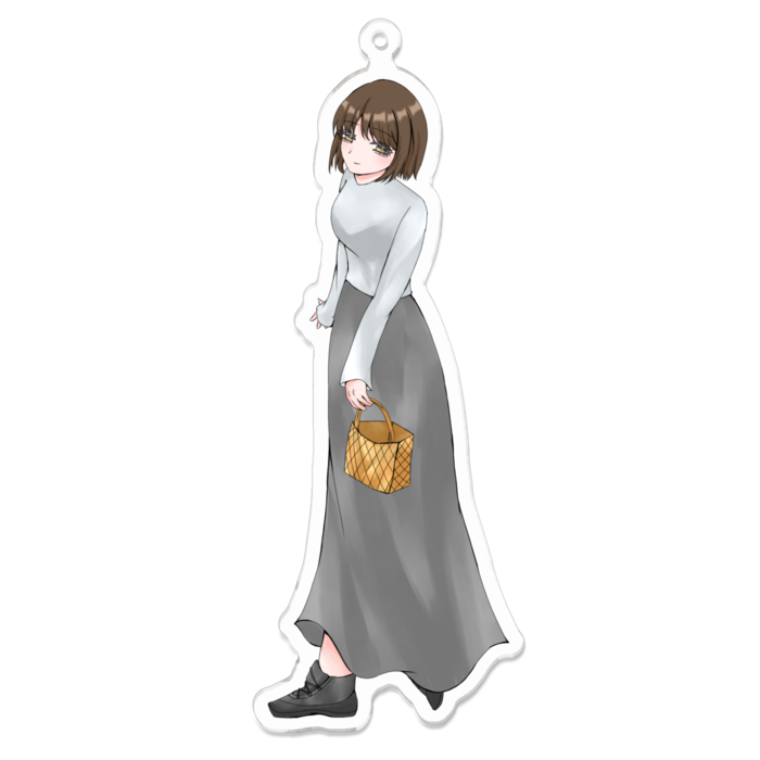 アクリルキーホルダー（コーティング） - 100 x 100 (mm)