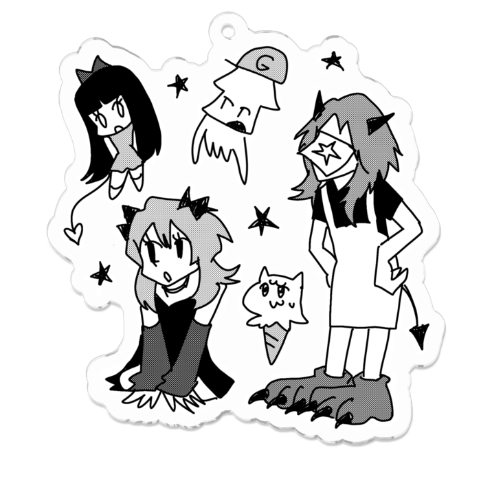 アクリルキーホルダー - 70 x 70 (mm)