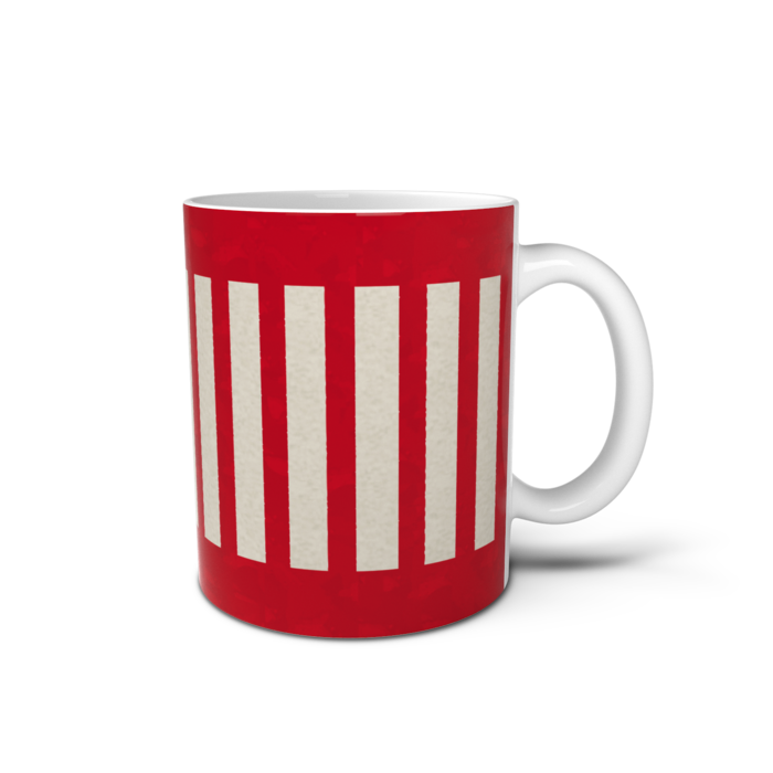 赤／マグカップ - 直径 8 cm / 高さ 9.5 cm