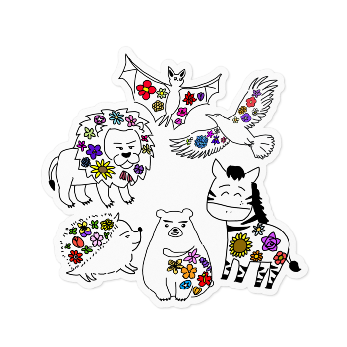 ステッカー - 100 x 100 (mm)