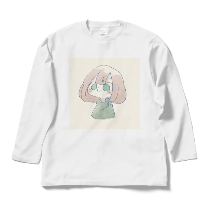 ロングスリーブTシャツ【表面】 - L - ホワイト(1)