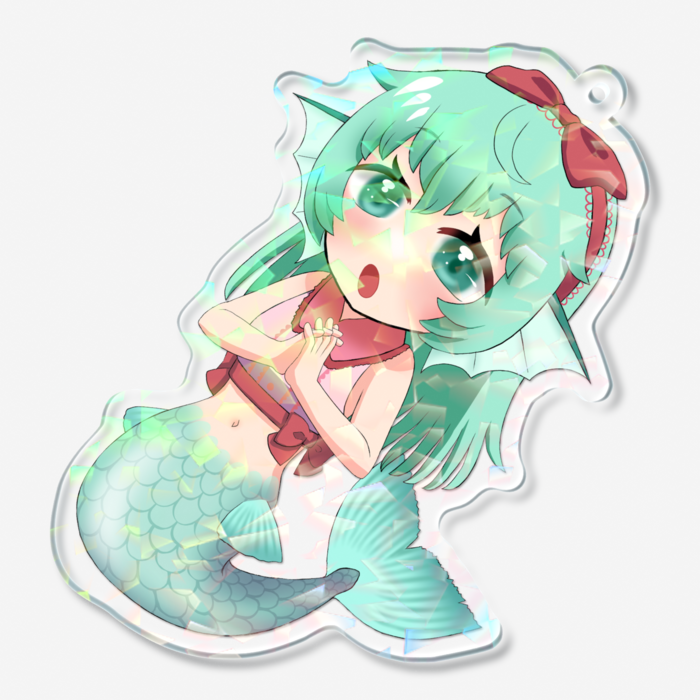 ホログラムアクリルキーホルダー - 70 × 70mm