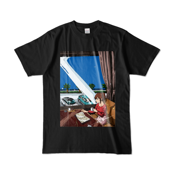 カラーTシャツ - L - ブラック (濃色)