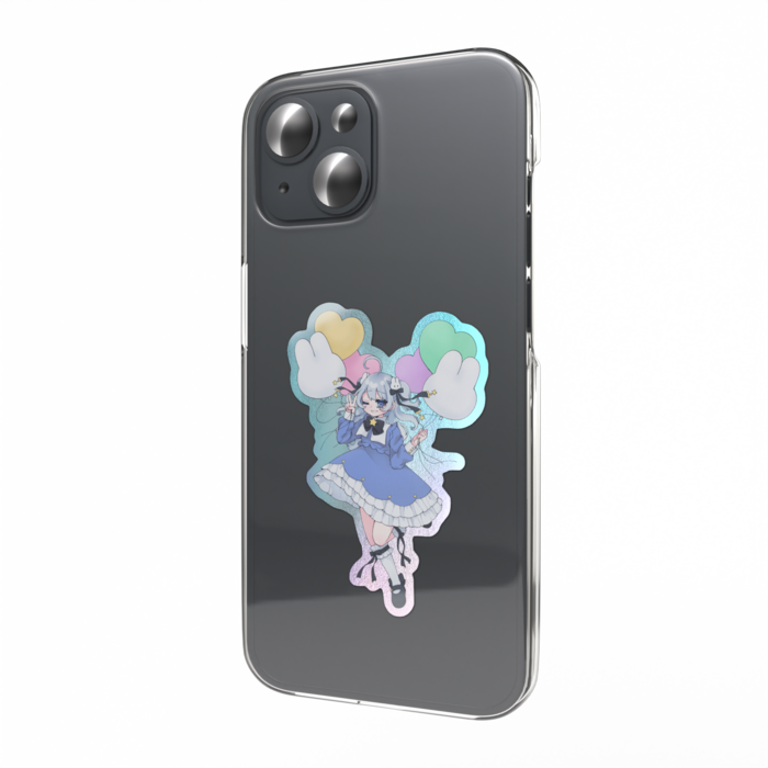 オーロラスマホステッカー - 縦