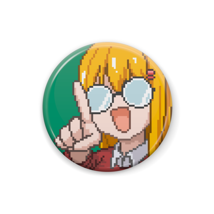 絵文字缶バッジ  タカハシ姉(ヤンス) - 25mm
