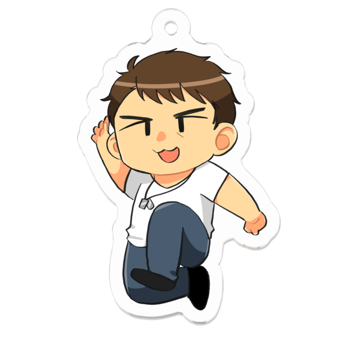 アクリルキーホルダー（コーティング） - 50 × 50 (mm)