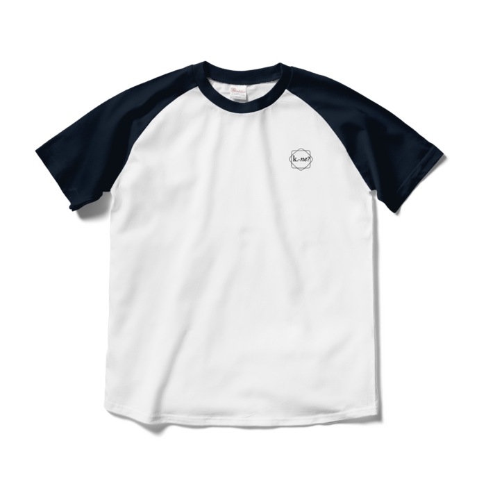 ラグランTシャツ - M - ホワイト×ネイビー
