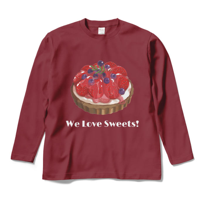 ロングスリーブTシャツ - M - バーガンディ