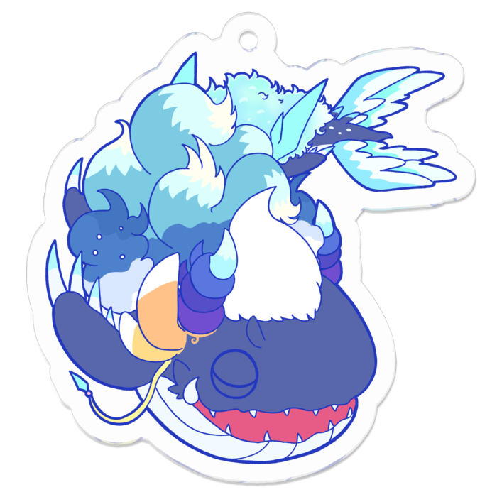 アクリルキーホルダー - 50 x 50 (mm)