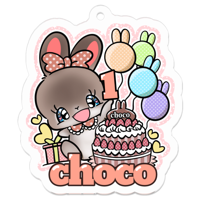 アクリルキーホルダー - 50 x 50 (mm)