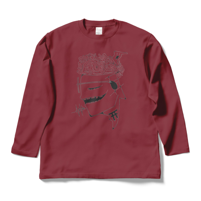ロングスリーブTシャツ - L - バーガンディ
