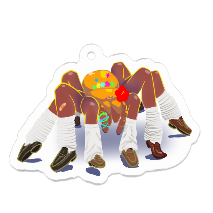 アクリルキーホルダー（コーティング） - 50 x 50 (mm)