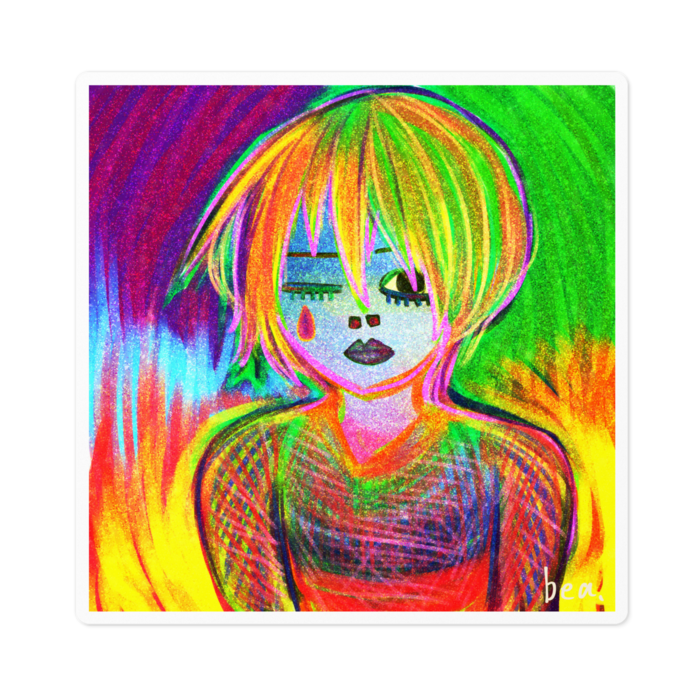 ステッカー - 100 x 100 (mm)