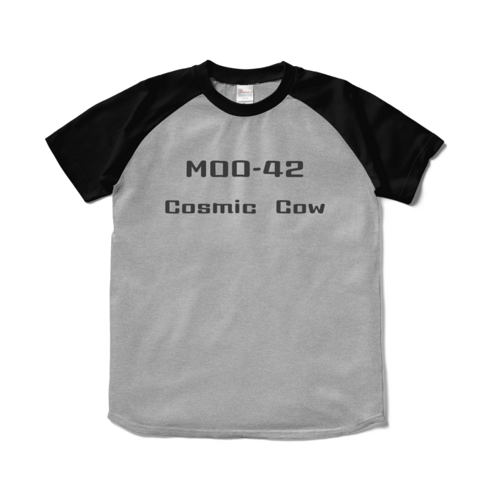 ラグランTシャツ - S - 杢グレー×ブラック(2)