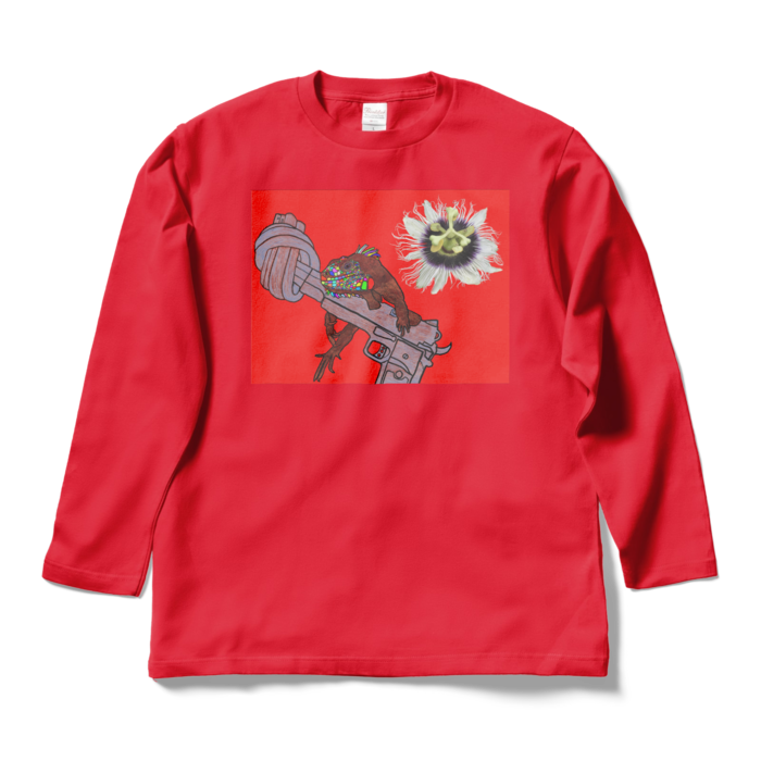 ロングスリーブTシャツ - L - レッド