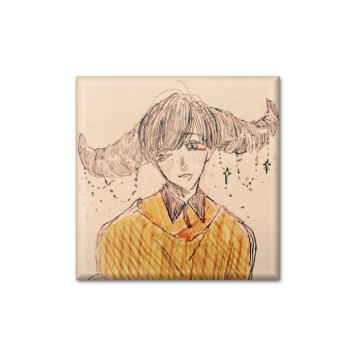 缶バッジ - 四角形40mm