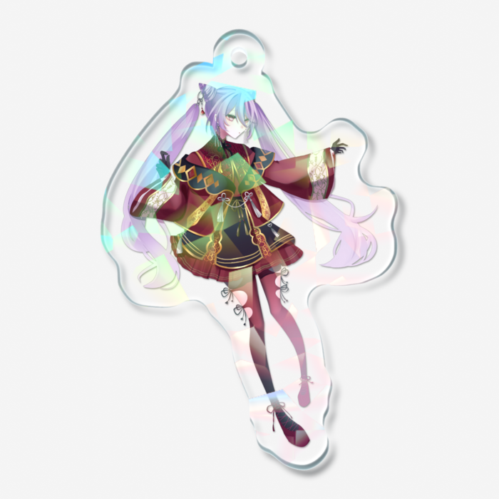 ホログラムアクリルキーホルダー - 50 × 50mm